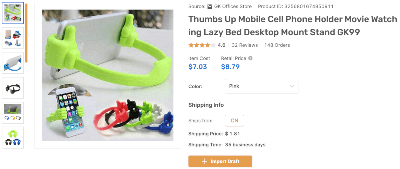 Thumbs Up Cell Phone Holder April dropshipping products