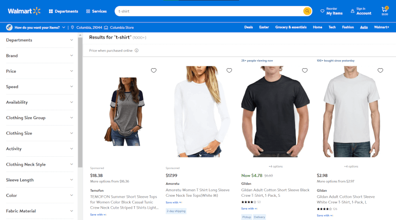 Dropshipping T-Shirt Supplier Walmart