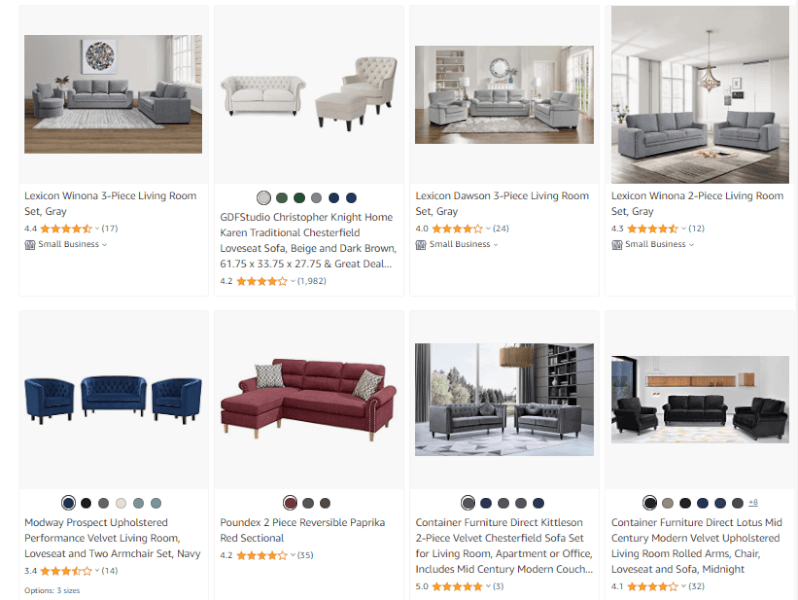 Living room furniture dropshipping