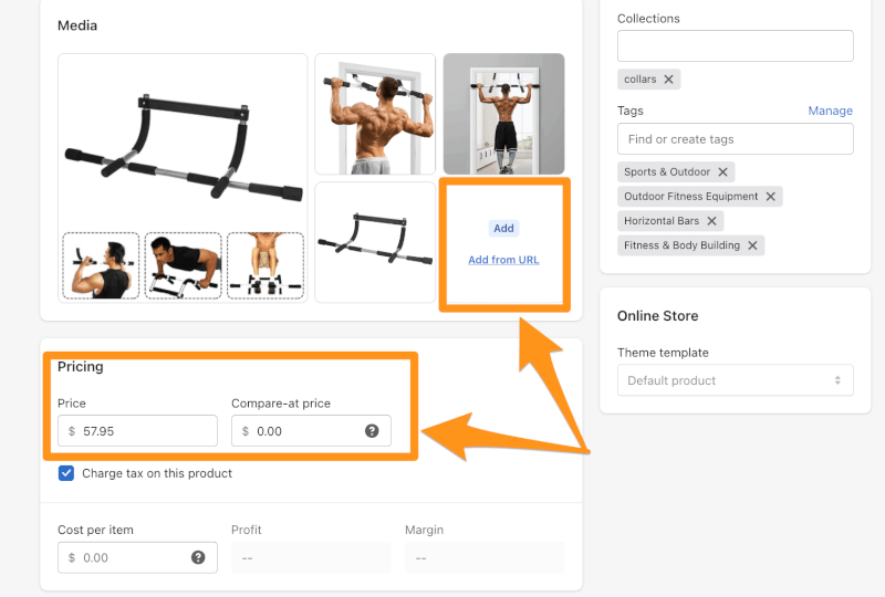 Add/remove Shopify dropshipping store images for product page optimization