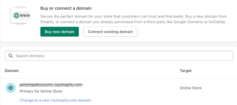 Connect your Shopify dropshipping store domain