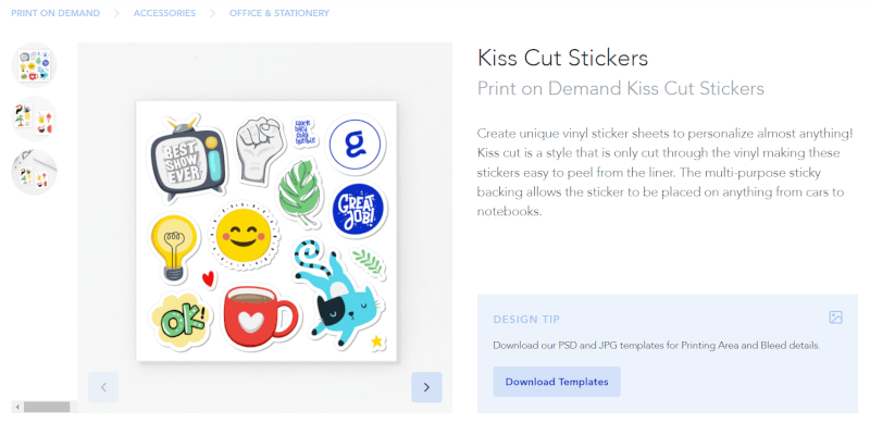 Print On Demand Dropshipping Stickers
