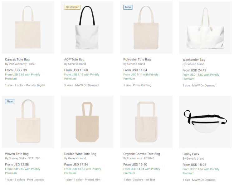 Print On Demand Dropshipping Tote Bags