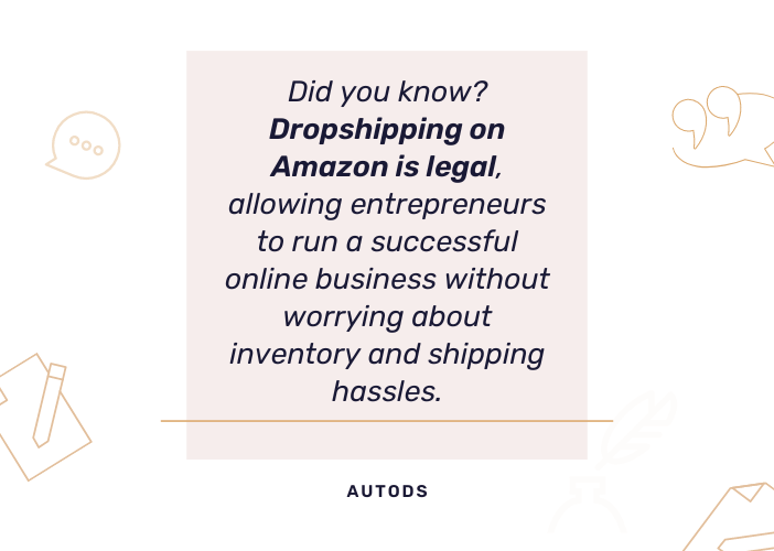 Is dropshipping on Amazon legal?