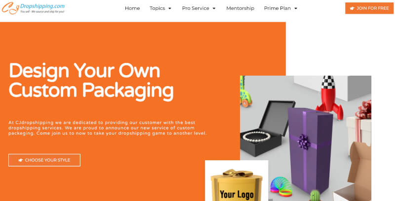 Private Label Dropshipping suppliers CJDropshipping