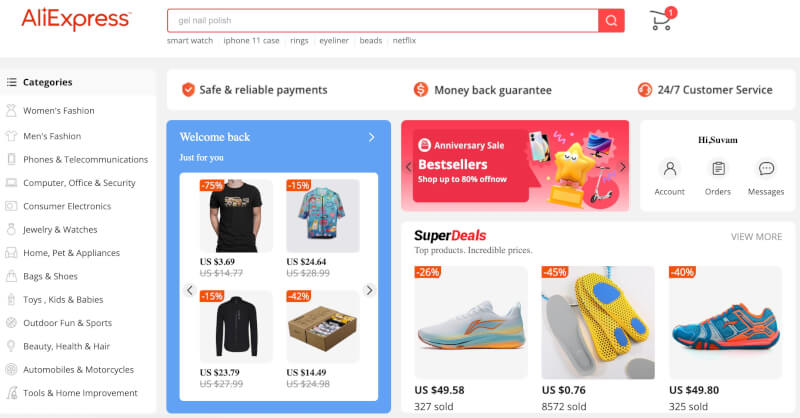 Private Label Dropshipping suppliers AliExpress