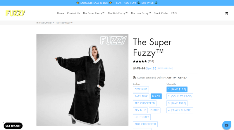 Big Pullover Blanket Seller's Website