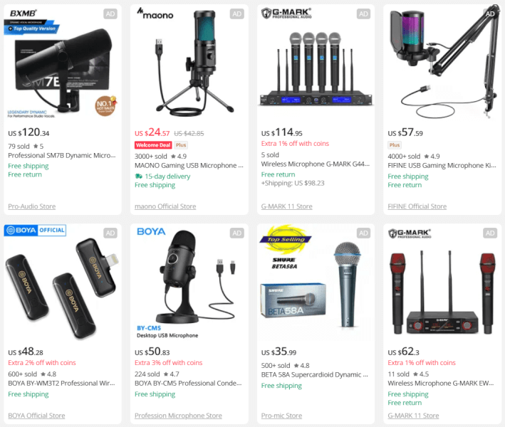 Dropshipping Electronics Microphones