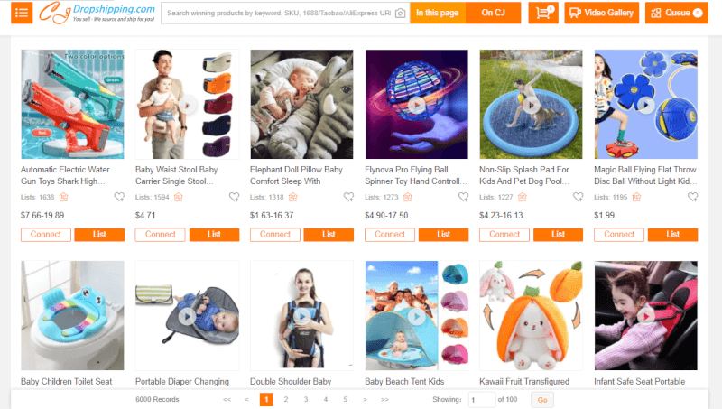 Baby Products CJDropshipping shopify niches