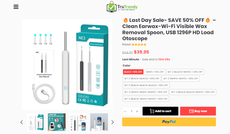 Earwax Removal Tool With Camera & Wifi Seller