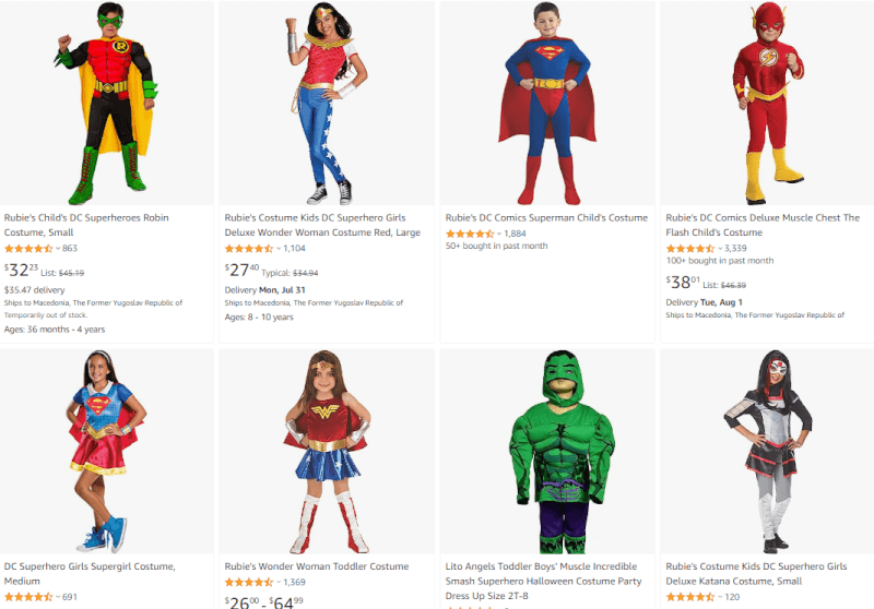 halloween superhero kids costume