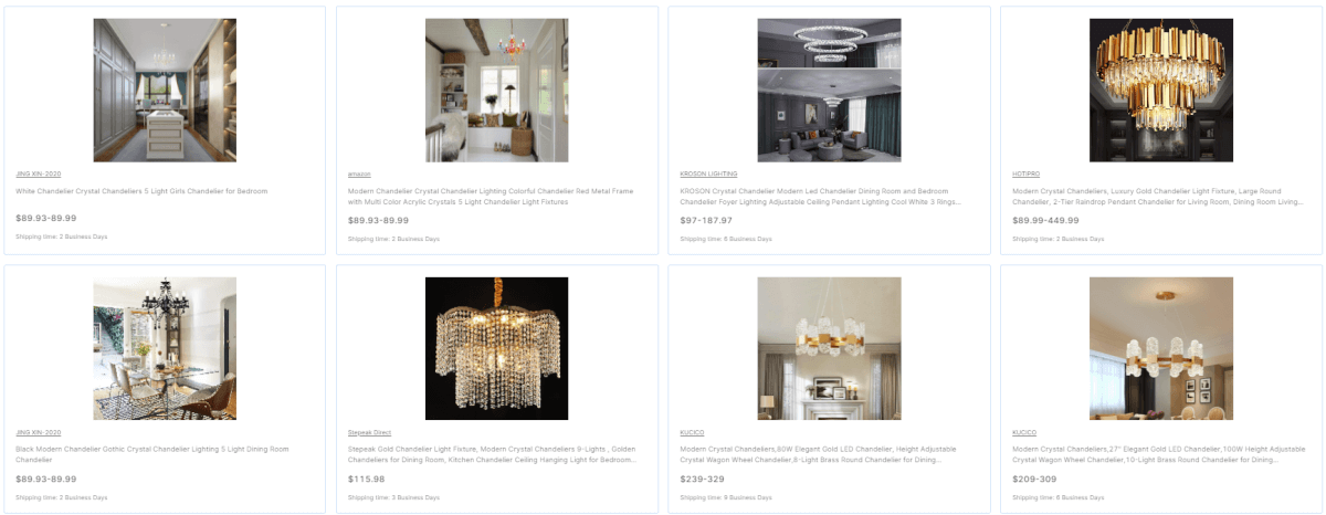 Crystal Layered Chandelier home dropshipping products