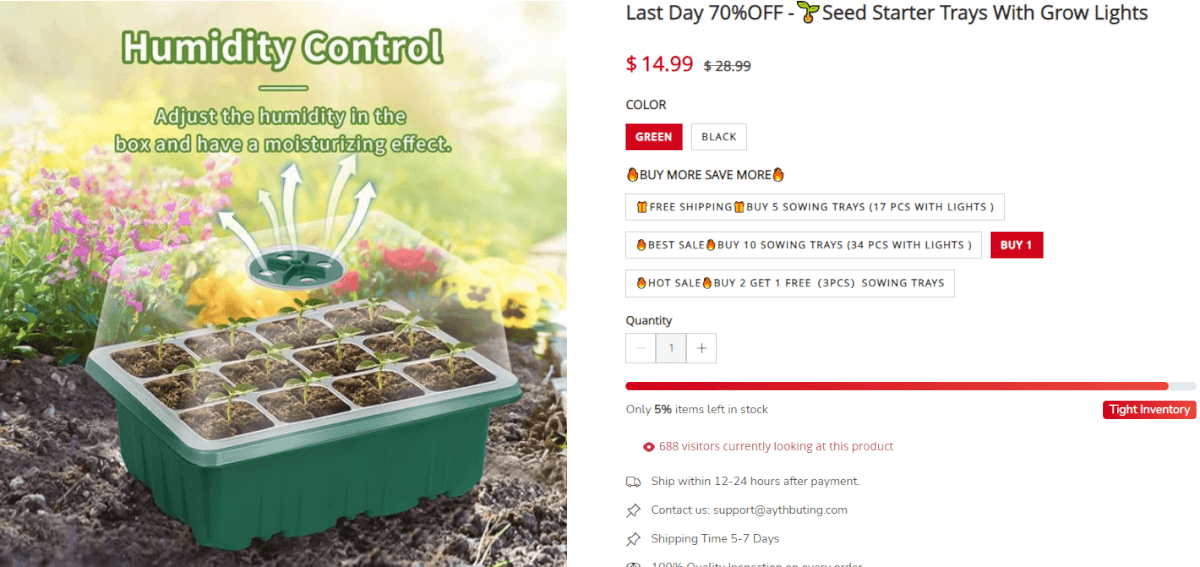 Seedling Cultivation Box Seller's Website top dropshipping products