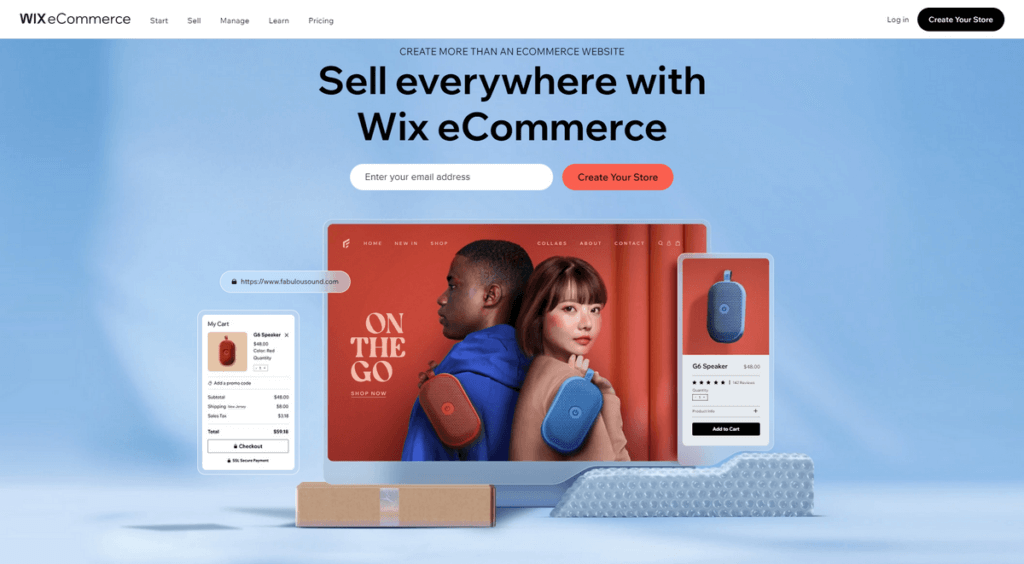 wix ecommerce platform for dropshipping