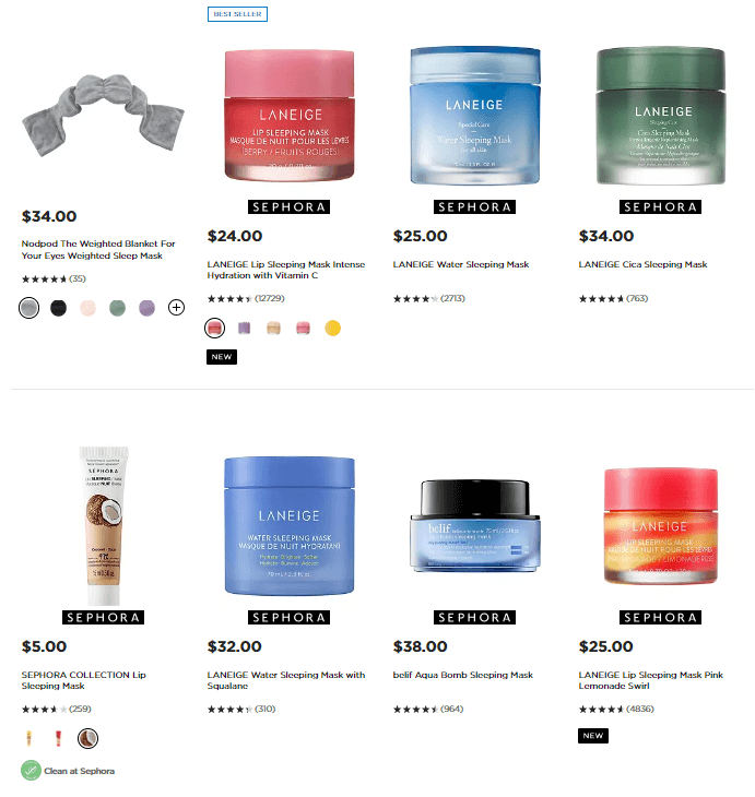 Sleeping Mask Kohl's dropshipping beauty products