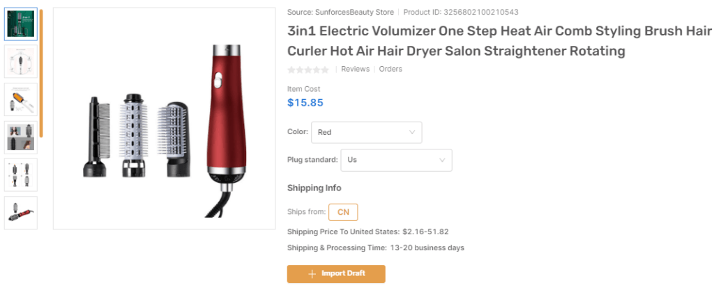 Electric Hair Styler top products to dropship