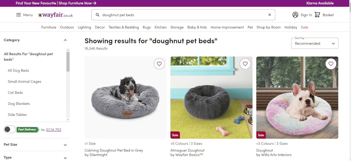 Doughnut Pet Beds