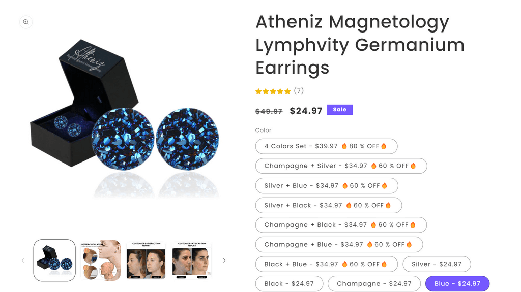 Magnetic Therapy Earrings Seller