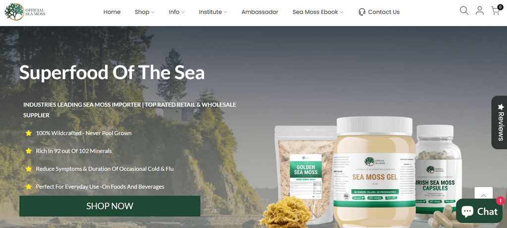 Official Sea Moss dropshipping suppliers georgia