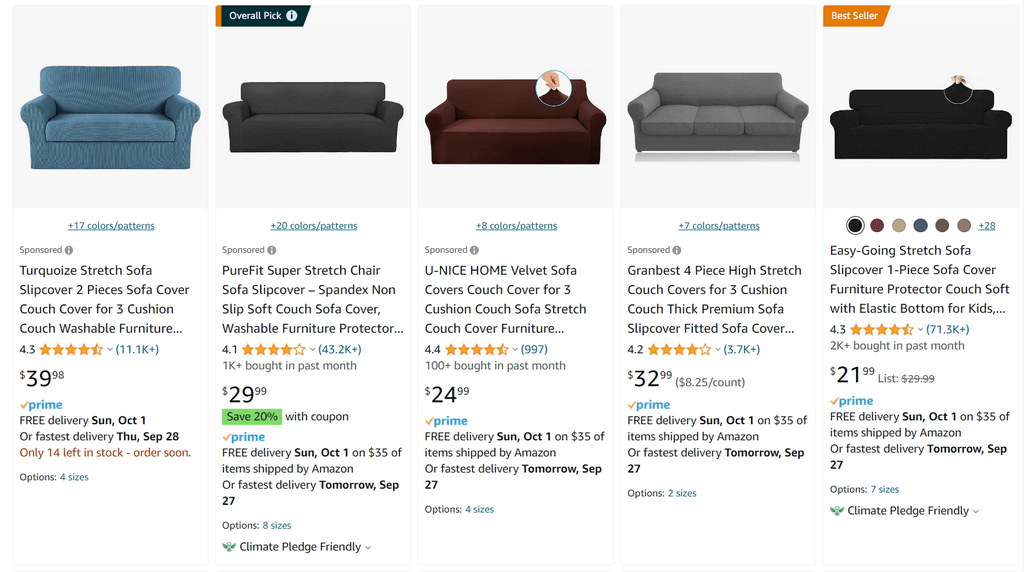 Amazon Couch Covers