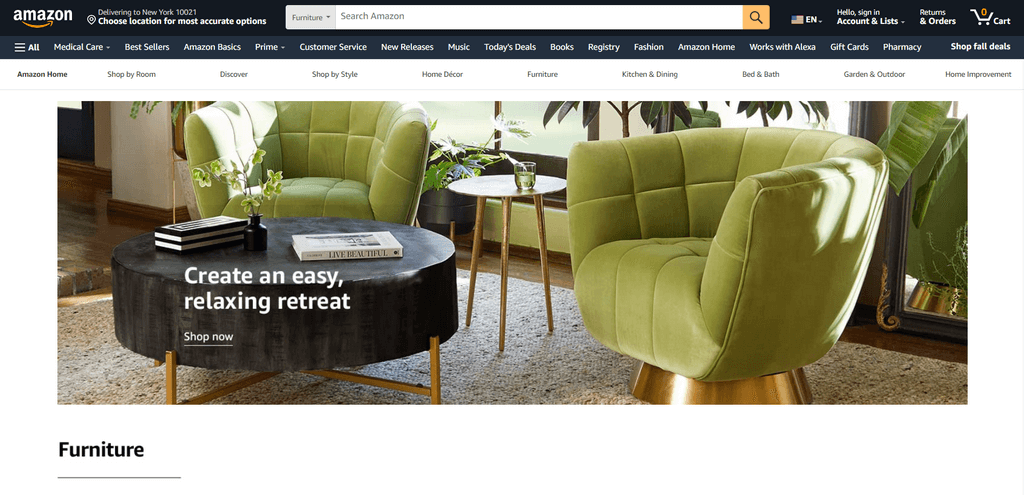 Amazon furniture dropshipping suppliers