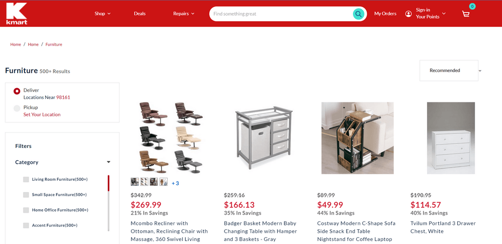 Kmart furniture dropshipping suppliers