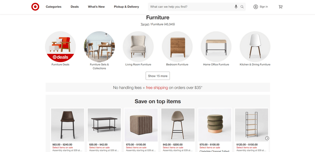 Target furniture dropshipping suppliers
