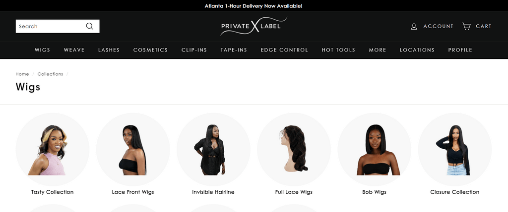 Private label extensions and wig supplier
