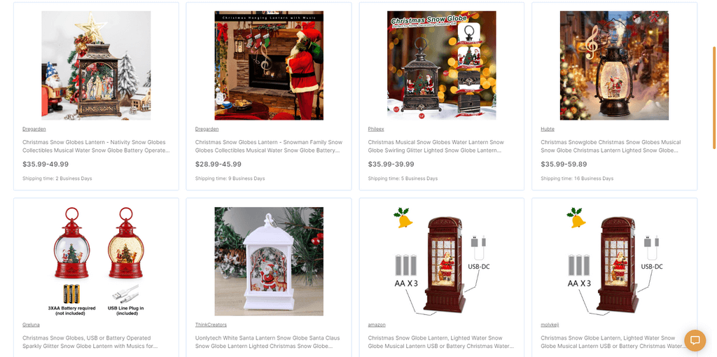 Christmas Snow Globe Lantern AutoDS Marketplace Christmas Dropshipping Products