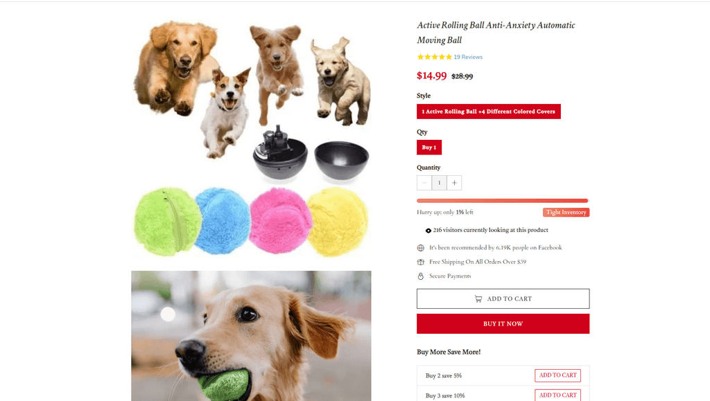 Interactive Chewing Dog Toy seller website