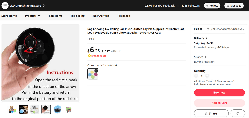 Interactive Chewing Dog Toy supplier
