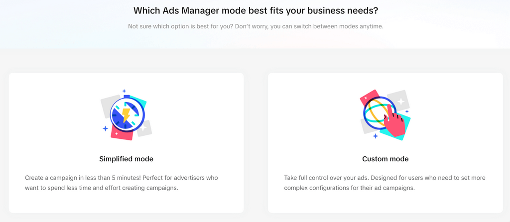 Ads Manager Mode