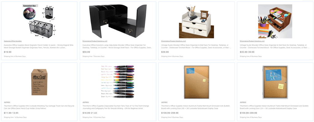 Office & School Supplies category for selling online 
