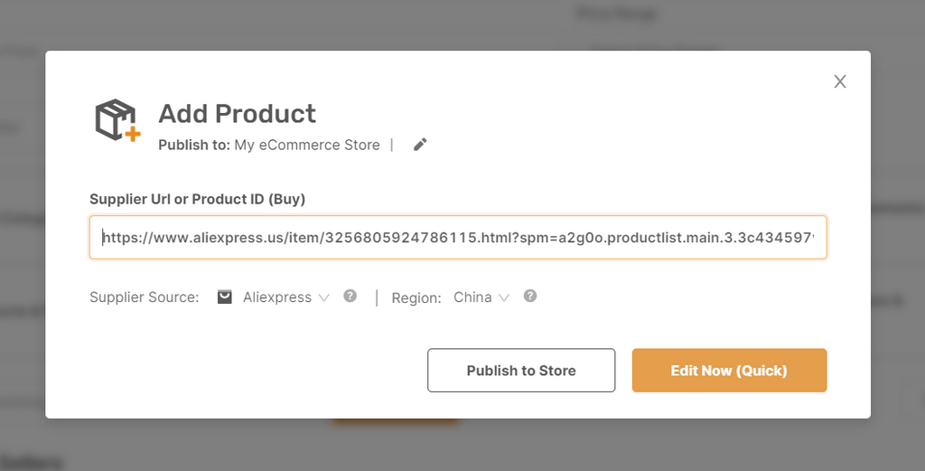 ingle Product Uploader Add Product URL