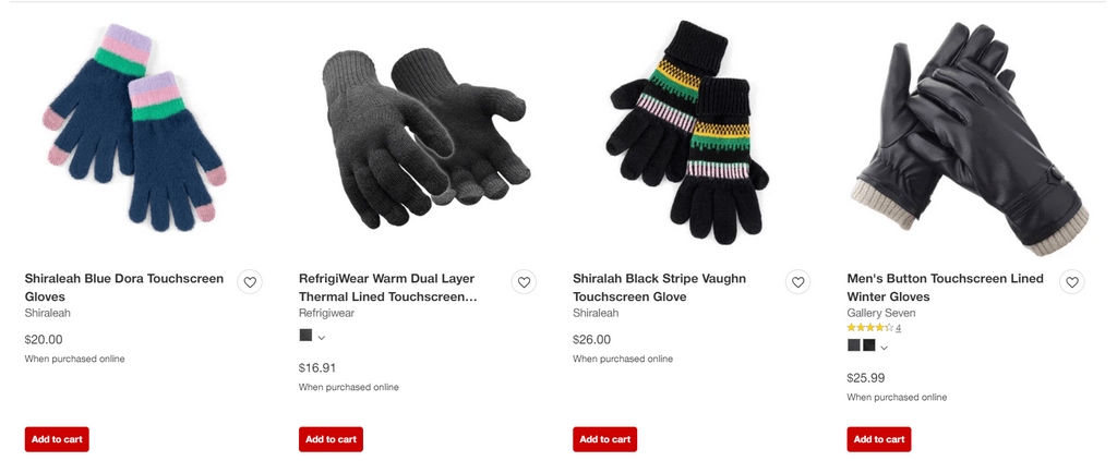 Touchscreen gloves best winter products
