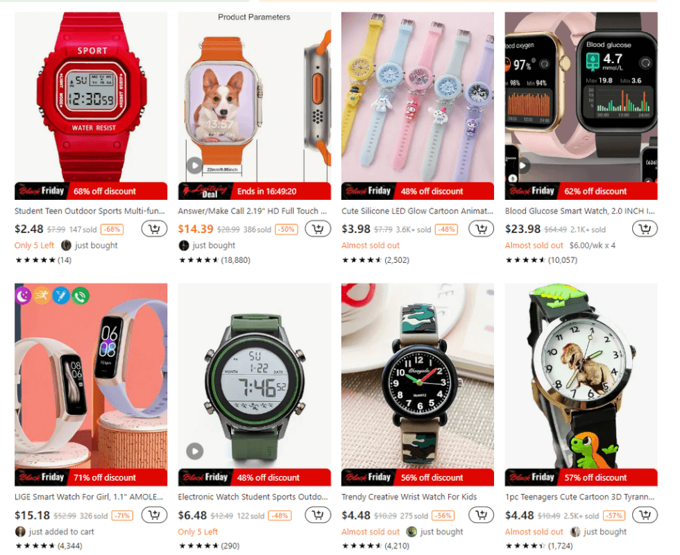 Kids Watches Temu dropshipping watches