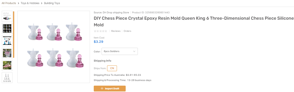 Chess Epoxy Resin Molds top dropshipping products