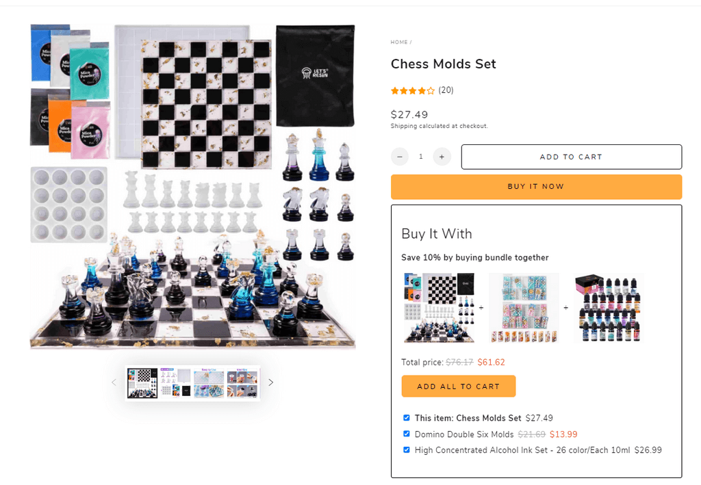 Chess Epoxy Resin Molds Seller's Website top dropshipping products