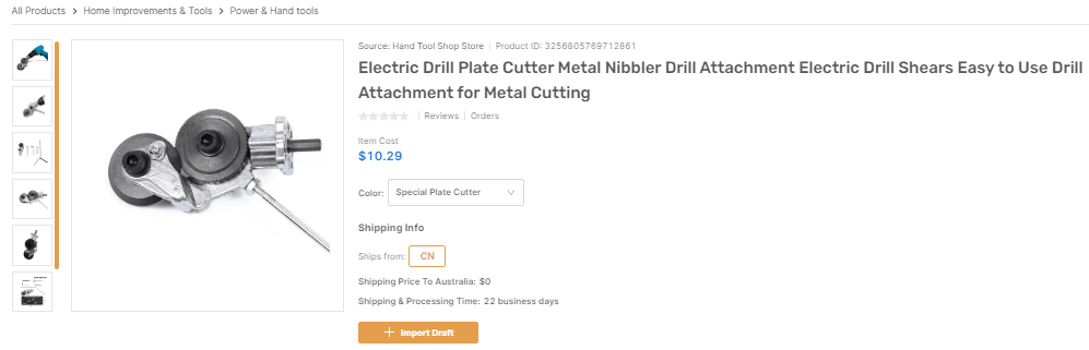 Electric Drill Plate Cutter top dropshipping products In December 2023
