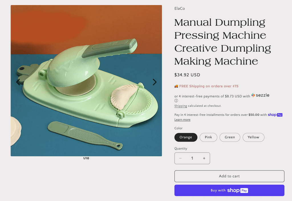 Manual Dumpling Pressing Machine top dropshipping products seller website