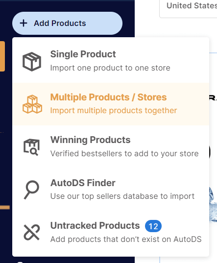 AutoDS Add Multiple Products