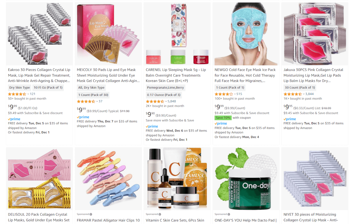 Skincare Amazon best-selling niches