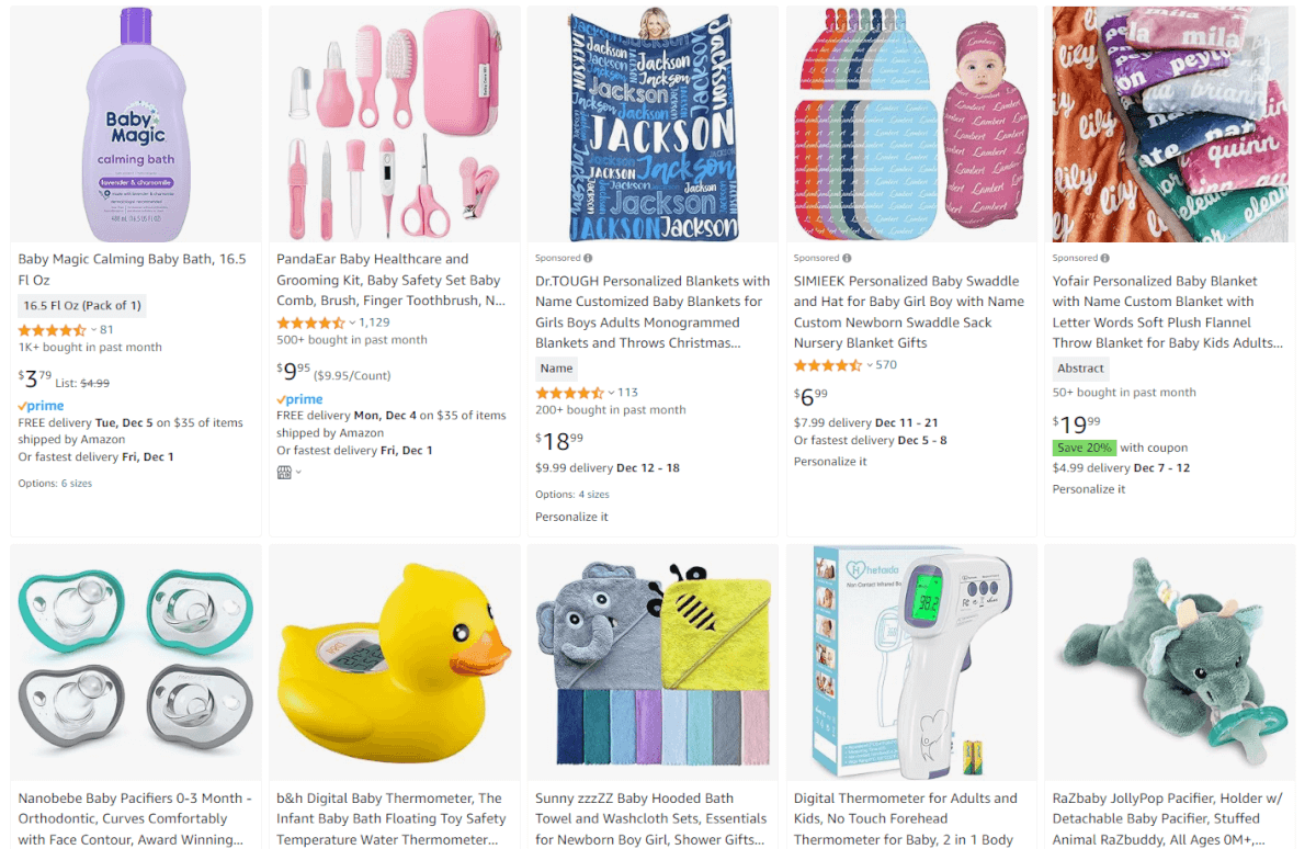 Baby Products Amazon best-selling niches