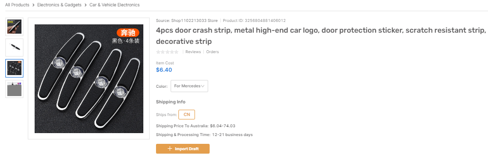 Car Metal Bumper top Shopify dropshipping products