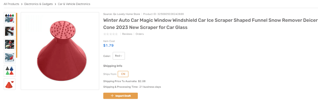 Magical Car Ice Scraper top Shopify dropshipping products