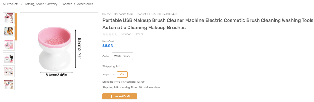 Makeup Brush Cleaner shopify dropshipping products