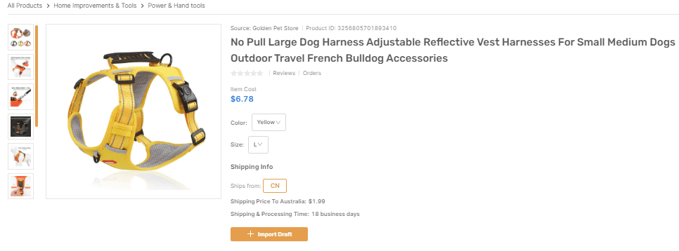 No Pull Dog Harness for Pets shopify dropshipping products