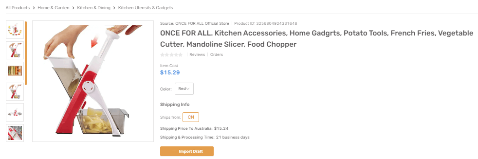 Safe Mandoline Slicer for Kitchen top Shopify dropshipping products