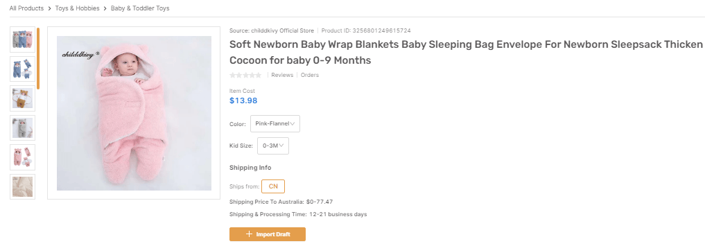 Soft Newborn Wrap Blankets best shopify dropshipping products