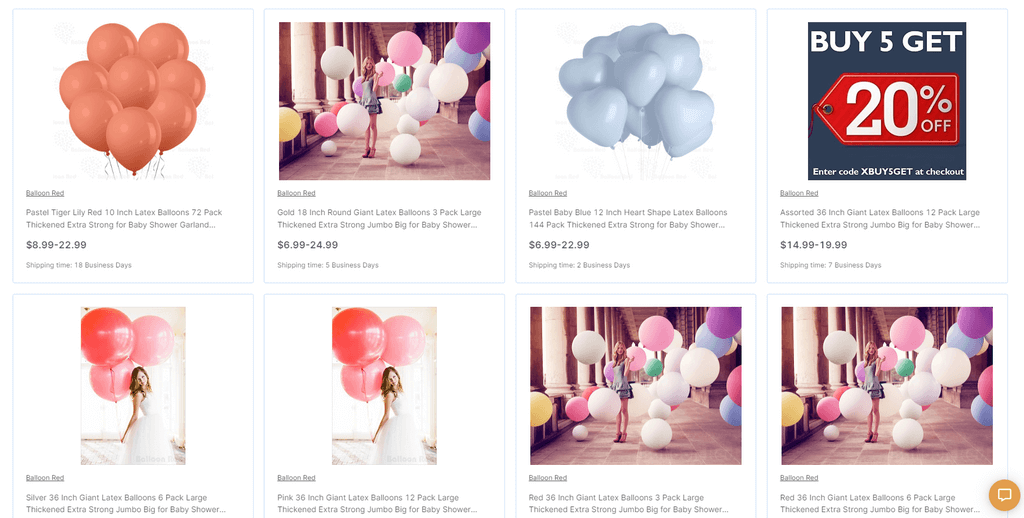 Balloons Dropship Party Supplies